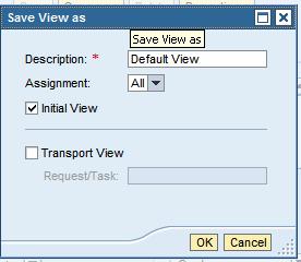 In the table settings, you can change table column sequence, visibility, sorting behavior, filter setting, etc. Then you can save you setting as initial view for all the users via Save as button. Fig.