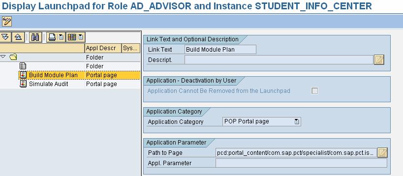 Fig. 115. Personal Object Query Customizing For advisor work list, the following 3 work list types are offered. All the 3 types are assigned to application IS-HER-CM-ADVISING.