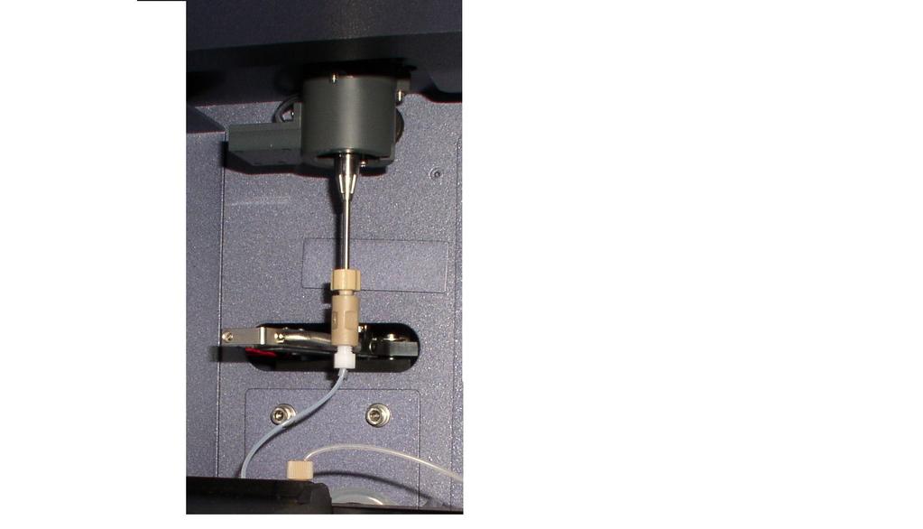 Figure 1-8 Cytometer SIT during plate-based acquisition BD LSR II (left); BD FACSCanto (right) and BD FACSCanto II (bottom) SIT protector sample coupler aspirator arm sample coupler aspirator arm bar