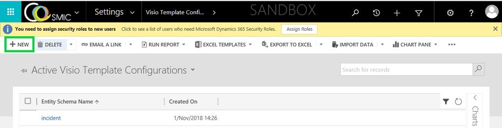 Entity Schema Name: Mention the schema name of the entity whose records are to be exported to VISIO template. After mentioning, save the record to enable the Notes & Attachments section.