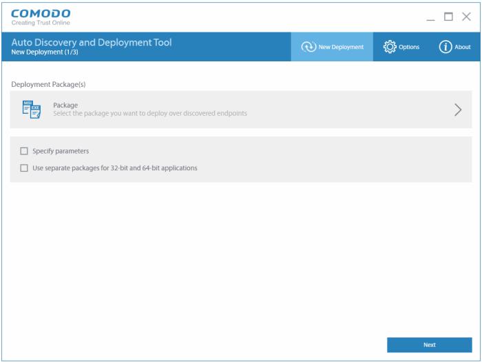 1. Introduction to Comodo Auto Discovery and Deployment Tool Comodo Auto Discovery and Deployment Tool (CADDT) allows network admins to remotely deploy applications to multiple endpoints via Active