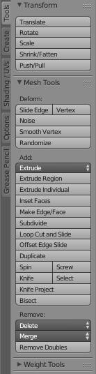 Chapter Blender Interface Chapter 13- The Creating & Editing Objects Tool Shelf- Edit Mode: Transform: Same as Object