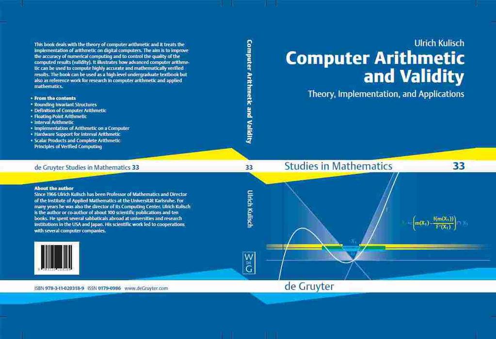 Kulisch s Book 2013 Computer arithmetic, mathematical backgr
