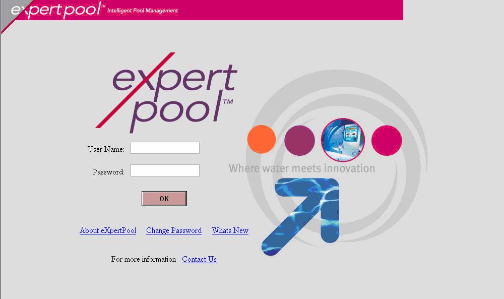 Website and Monitoring Website This section describes how to use the Expert Pool website and the system requirements for its use. 1. Go to www.poolexpert.
