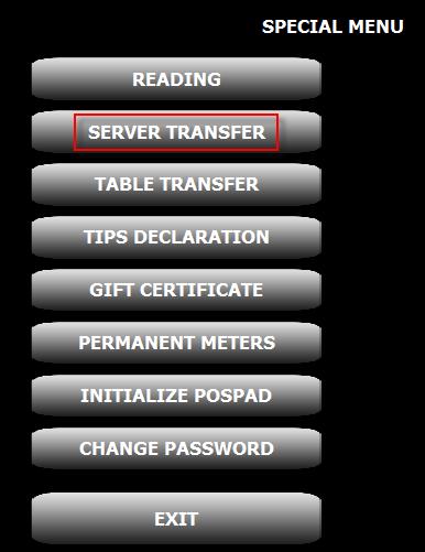 Server Transfers Depending on how your system is set up you can use the Server Transfer function. As a server you can transfer (take) a table from another server.