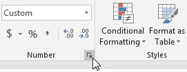The toolbar icons only give a few format choices. The Formatting options however, give numerous number formatting options and even allow you to create your own custom number formats. Exercise 5.