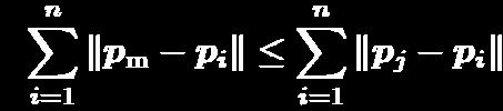 other values For a sequence of scalar values P = (p 1,, p n ), p m = median(p) such that