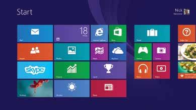 10 Introducing Windows 8.1 The Windows 8.1 interface is also known as the Metro interface and will be referred to in this way at certain points throughout the book. Windows 8.1 apps are designed to be used in full-screen mode and cannot be minimized in the traditional way with Windows programs.