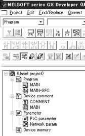 7.4 Utilize SFC programs (Replace MELSAP-ΙΙ with MELSAP3) Procedure : Program settings in GX Developer When SFC programs have been created as ACPU program file, they are replaced with the