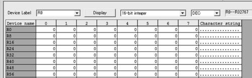 () Example of copy operation The following is an example of operation to copy file register data between different CPU types.