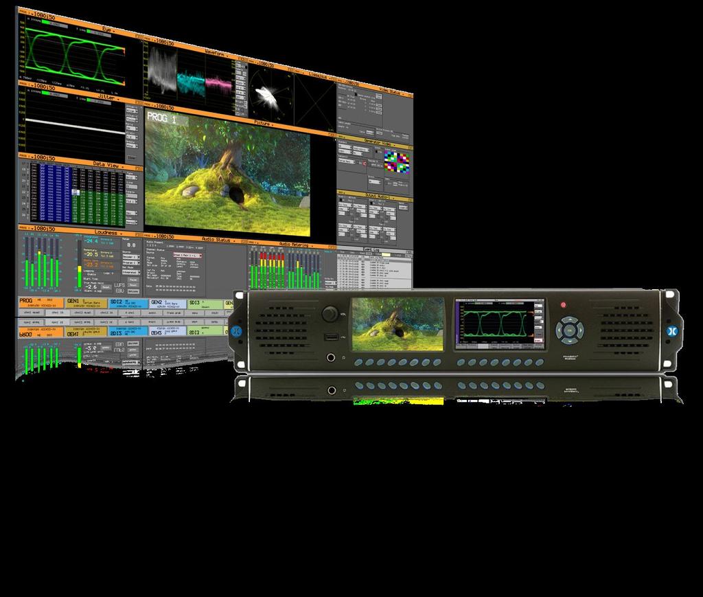 Rx Series Overview The Rx Rasterizer Series offers a flexible, fully-featured approach to test and measurement Allows broadcast engineers to