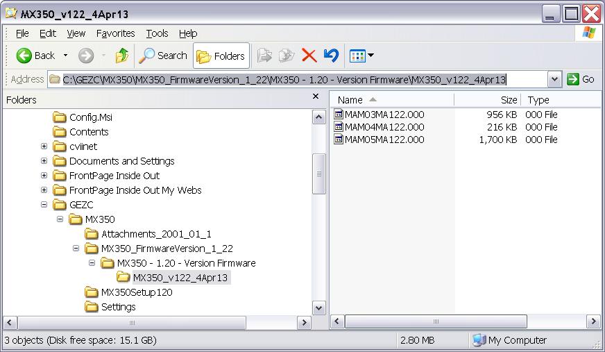 3.9 Inside the directory, verify that there should be 3 files