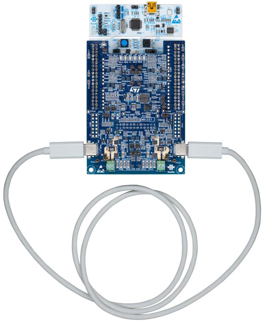 STM32 Nucleo pack for USB Type-C and Power Delivery Data brief Features Two DRP USB Type-C receptacles USB 2.