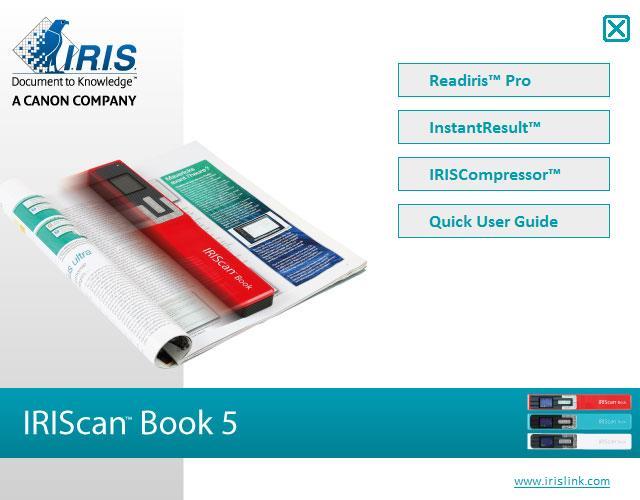 5. Scan Images, Edit them, Convert them into Editable Text and Save them with InstantResult (Windows only) With InstantResult you can use the IRIScan Book 5 even without microsd card.