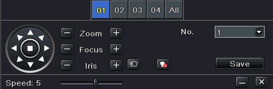 Step 2: In the preset setting tab, enable preset, set the preset name and then click preset Setting button.