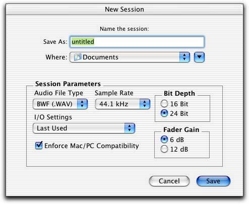 +12 db Fader Gain With Pro Tools 6.4, you can select either a 6 db over 0 db or a 12 db over 0 db Fader Gain for all faders in the session.