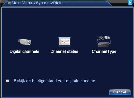 IP Camera Setup / Channel Config Through [Main Menu]> [System]> [Digital] Channel manage