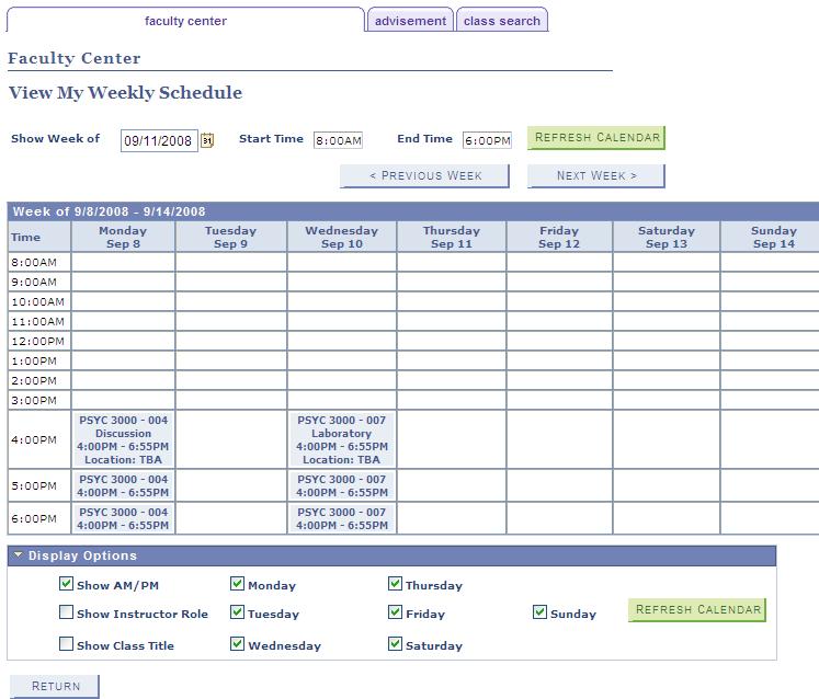 From the class roster you can: Download your roster to Excel Print the roster Send Email to one student, multiple students, or to all students on the roster Class Schedule Teaching scheduled is