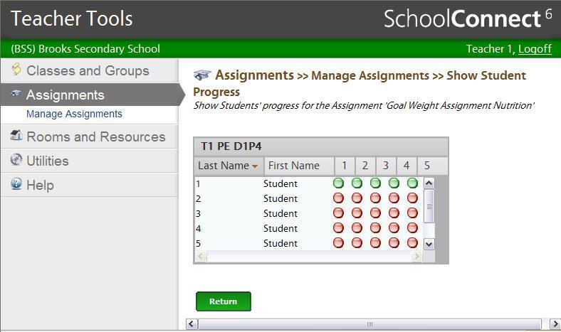Collecting an Assignment 1. Click CLASSES AND GROUPS from the Teacher Tools screen. 2. Click MANAGE CLASSES. 3. Select the specific Class. 4. Click COLLECT ASSIGNMENTS. 5.