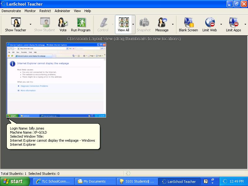 click menu. Teachers can manage from either the list view or the thumbnail view.