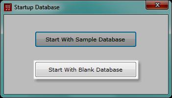 2.2 Starting with Blank Database If you choose to start with a blank database, all the details such as company name, shop name, Items, customers have to be entered manually.
