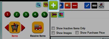 From the Set-Up, select Items This will bring up Manage Items screen, click on Add