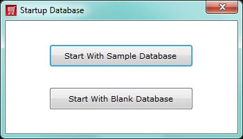 2. Startup Database After the complete installation of the software and you are running it as a trial version for the very first time then before starting the functionality of the software you have
