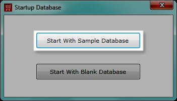 1 Starting with Sample Database When is first installed, a sample database is provided to allow the software to run immediately. This database contains sample data of items, customers, suppliers etc.