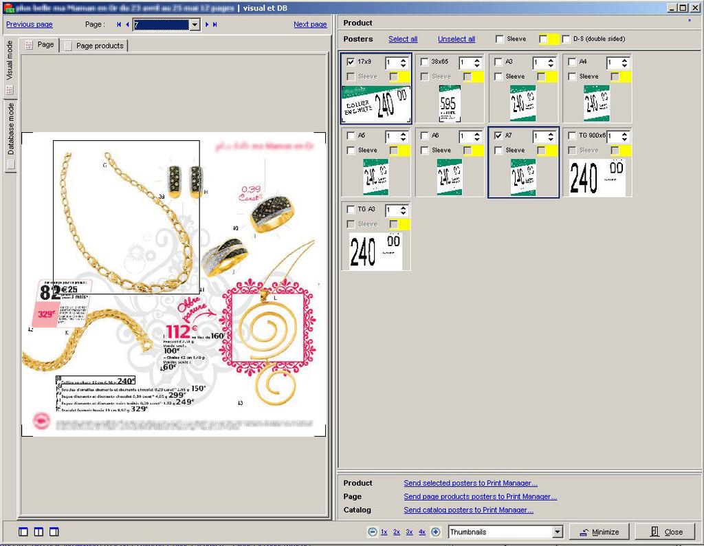 Create posters from a catalog The catalog opens. 4. At the top of the window, click on 'Next page' or on the arrow to turn the pages of the catalog 5.