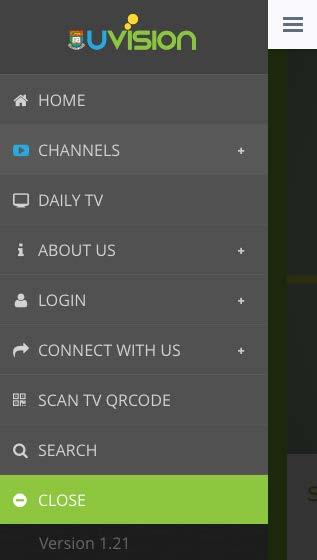 Menu Go to Main Page Expand Channels sub menu Go to Daily TV Expand About us sub menu Expand Login