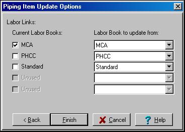 In the Overwrite pane, select the Labor Links checkbox. Click Next. 6.