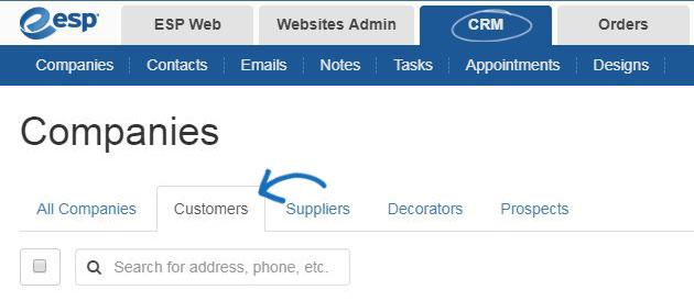 Locate the customer listing and click on their name. Click on Presentations from the customer toolbar.