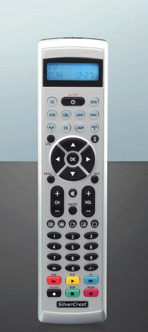 3BC UNIVERSAL REMOTE CONTROL KH2150 UNIVERSAL REMOTE CONTROL Operating instructions