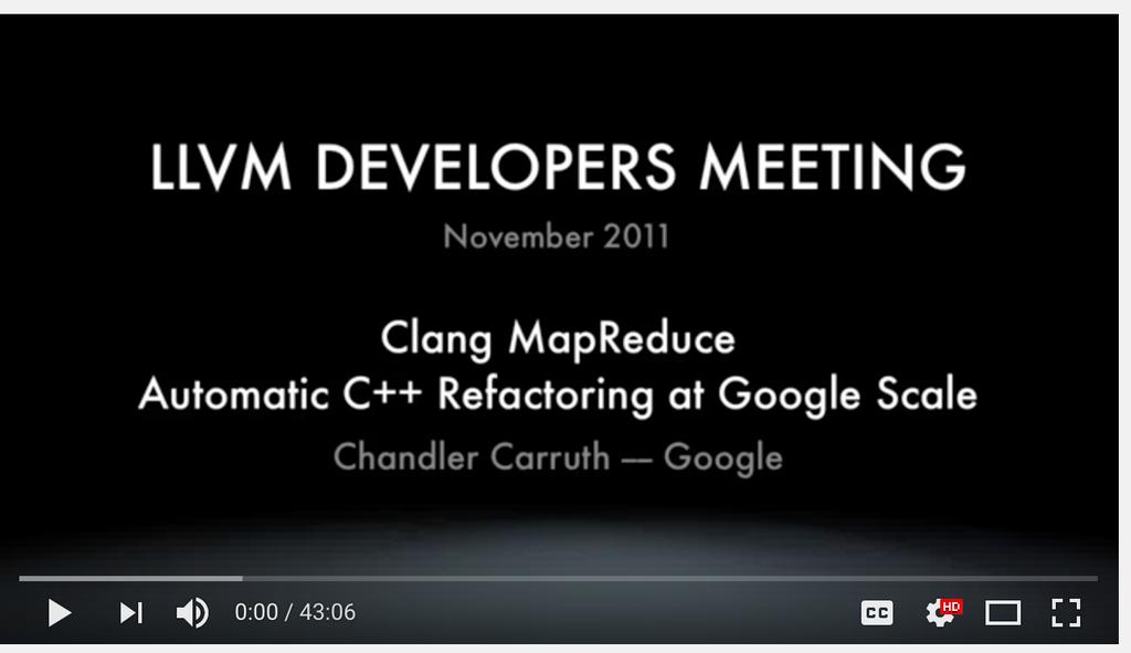 ClangMR Video https://www.
