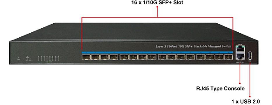 Overview Powerful All-port 10Gbps Solution for Enterprise Core Networks This Layer 3 Stackable Managed Gigabit Switch provides high-density performance via its Layer 3 10Gigabit static routing with