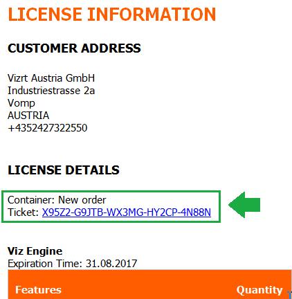 5.2 Ticket link Ticket link licenses are activated in the License Portal. Clicking on the link will automatically take you to the log-in page, and from there to license activation. 5.