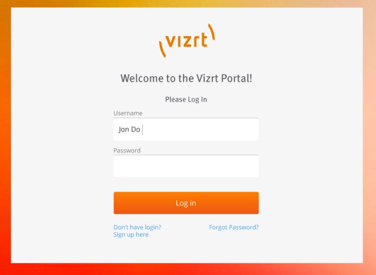 ... If you already have an account for https://case.vizrt.com, you can use the same credentials. If you do not have an account, click the Sign up here link. 5.3.