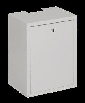 Indoor cabinets with 4-point locking 74908934 IS-34-LB 74993405 Mounting plate Steel plated box, 1,2 mm steel plate Powder coating grey RAL 7035 (non-peeling, lead and cadmium free) Locking with 3