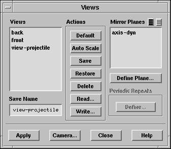 Figure 8: Display for Animation (c) Save the view file. Display Views... i.