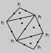 The surface is determined by the position coordinates of the vertices of the three vertices of a triangle composed of an arithmetic average obtained. (2) Determine the side of the midpoint.