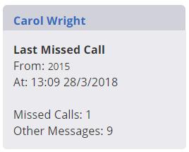You can scroll to the bottom of your calls history and your colleague s calls will be listed in a separate pane.