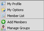 Click the Members drop down arrow from the menu and then click Add Members The Add Members to your WebOffice window will open.