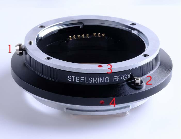 1. Function of parts 1. Lens release button Pull down to release the lens locking 2.