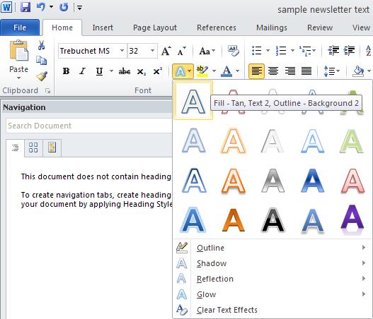 Clearing Formatting The Clear Formatting tool removes all of the formatting properties from the selected text.