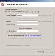 skype.com), the version must be 1.0.0.106 or higher. Run Skype and log in with Skype account.