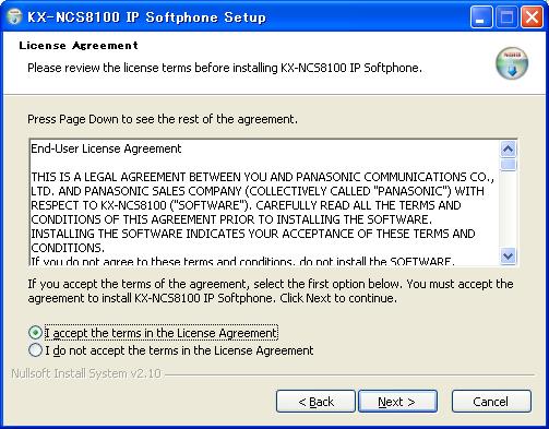 Installing the IP Softphone Software Notice: Shut down any other applications before installing the