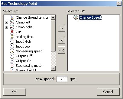 Editing seam programs 5-57 4 You can add or delete the desired technology points, or change technology point values ( Description of