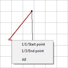 Editing seam programs 5-35 Note: If the chosen coordinate represents more than one support point, a drop down menu appear, where you can choose one or all points Meaning: 1/3/End point: End point of