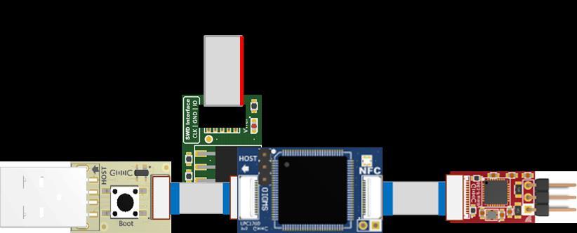 Simply use the USB plug interface and update your firmware via LPC Link2 and adapter.