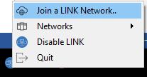 Using Link Connect The Link Connect software is run entirely from the system tray.